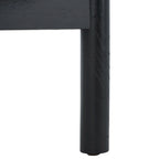 Table d'appoint en rotin et verre - 23 po larg. x 23 po prof. x 24 po haut. - 23L x 23P x 24H