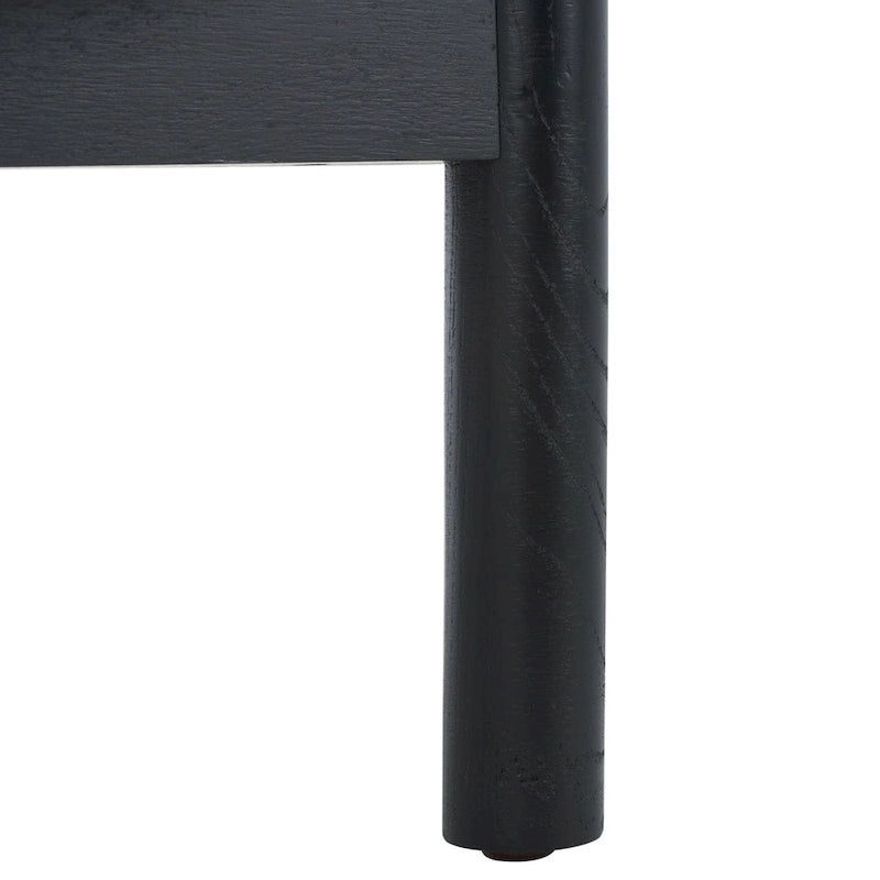 Table d'appoint en rotin et verre - 23 po larg. x 23 po prof. x 24 po haut. - 23L x 23P x 24H