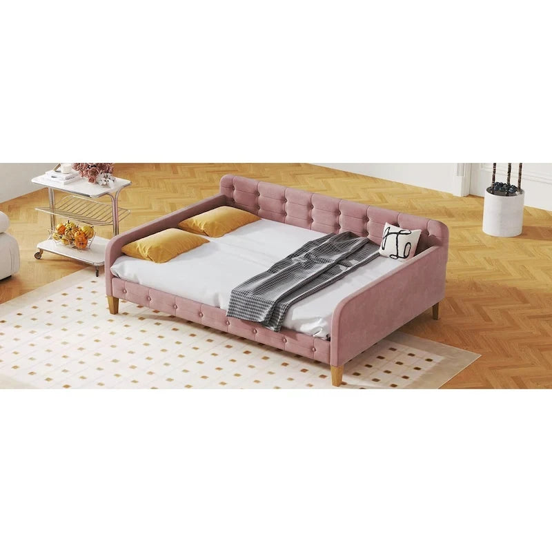 Lit de repos rembourré avec 4 pieds de support