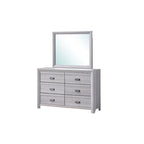 Chambre à coucher 3 pièces avec panneaux gris
