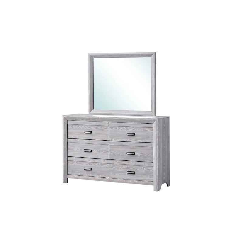 Chambre à coucher 3 pièces avec panneaux gris