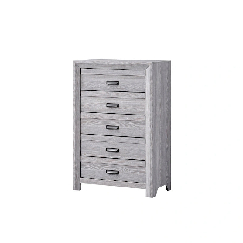 Chambre à coucher 3 pièces avec panneaux gris
