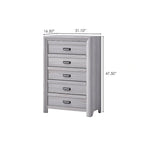 Chambre à coucher 3 pièces avec panneaux gris