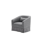 Fauteuil pivotant avec ottoman, Fauteuil d'appoint pivotant pour salon