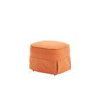 Fauteuil pivotant avec ottoman, Fauteuil d'appoint pivotant pour salon