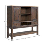 Buffet 62 po avec rangement à vin
