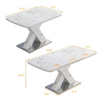 Table à manger carrée extensible moderne pour cuisine