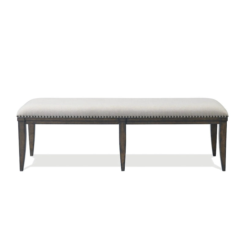 Banc de salle à manger capitonné, beige