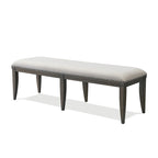 Banc de salle à manger capitonné, beige
