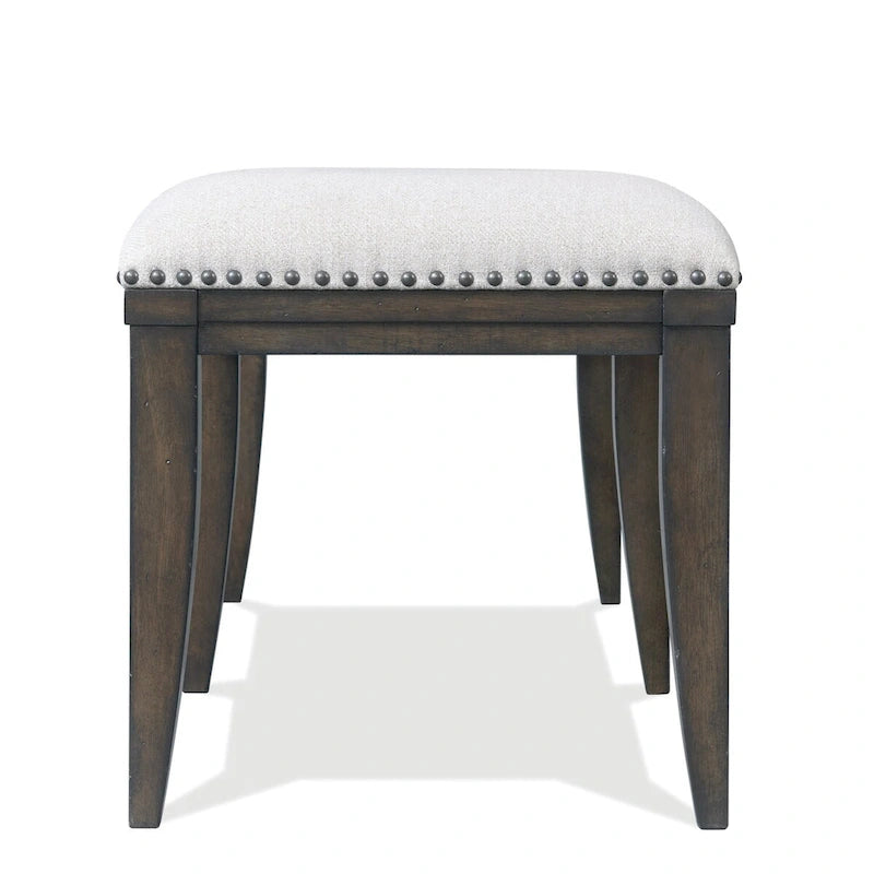 Banc de salle à manger capitonné, beige