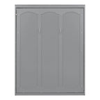 Étagères de rangement murales Queen Size Murphy, lit escamotable se repliant facilement dans une armoire en bois, avec support de matelas