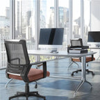 Chaise de bureau ergonomique en maille réglable avec support lombaire