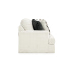 Canapé de 244 cm, Surdimensionné, 4 Coussins Décoratifs, Polyester Blanc Doux
