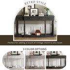 Console de style rétro avec 4 tiroirs de rangement frontaux et 1 étagère