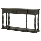 Console de style rétro avec 4 tiroirs de rangement frontaux et 1 étagère