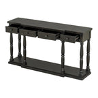 Console de style rétro avec 4 tiroirs de rangement frontaux et 1 étagère