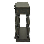 Console de style rétro avec 4 tiroirs de rangement frontaux et 1 étagère