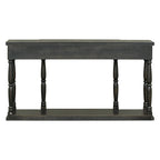 Console de style rétro avec 4 tiroirs de rangement frontaux et 1 étagère