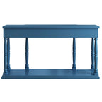 Console de style rétro avec 4 tiroirs de rangement frontaux et 1 étagère