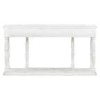 Console de style rétro avec 4 tiroirs de rangement frontaux et 1 étagère