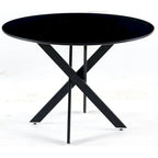 Table à manger du milieu du siècle avec plateau de table rond Table à manger à pied central