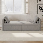 Chaise longue moderne pour lit de repos, lit de repos simple avec 2 tiroirs, pas besoin de matelas, parfait pour les salons et les bureaux à domicile