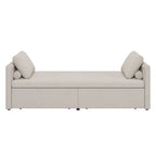 Chaise longue moderne pour lit de repos, lit de repos simple avec 2 tiroirs, pas besoin de matelas, parfait pour les salons et les bureaux à domicile