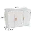 Buffet avec 3 portes et étagères amovibles