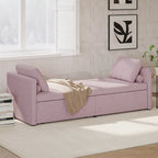 Bain de soleil moderne rembourré, lit de repos simple avec 2 tiroirs, matelas non inclus