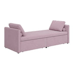 Bain de soleil moderne rembourré, lit de repos simple avec 2 tiroirs, matelas non inclus